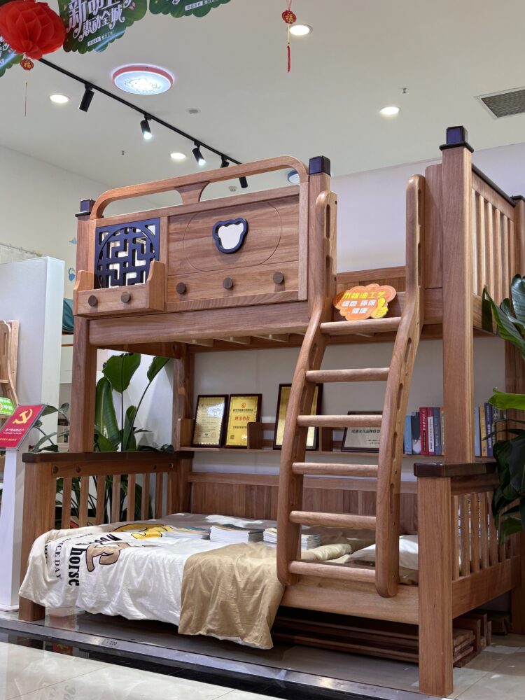 Small Apartment Multifunctional High and Low Bed - Childr...