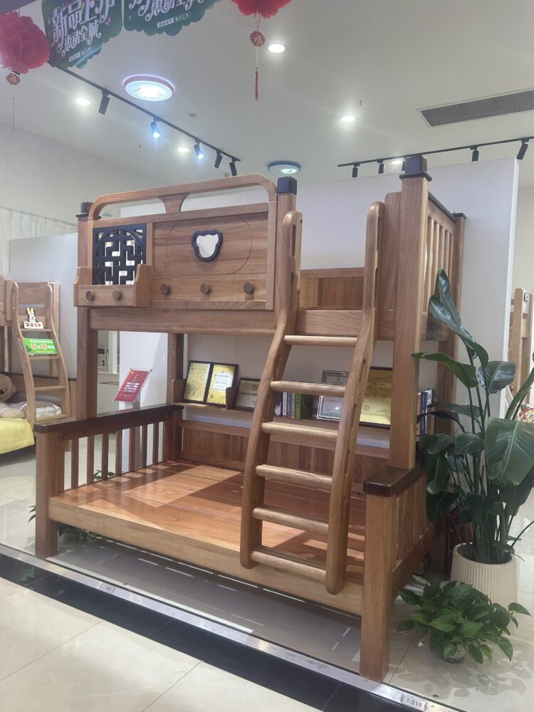 Small Apartment Multifunctional High and Low Bed - Childr...