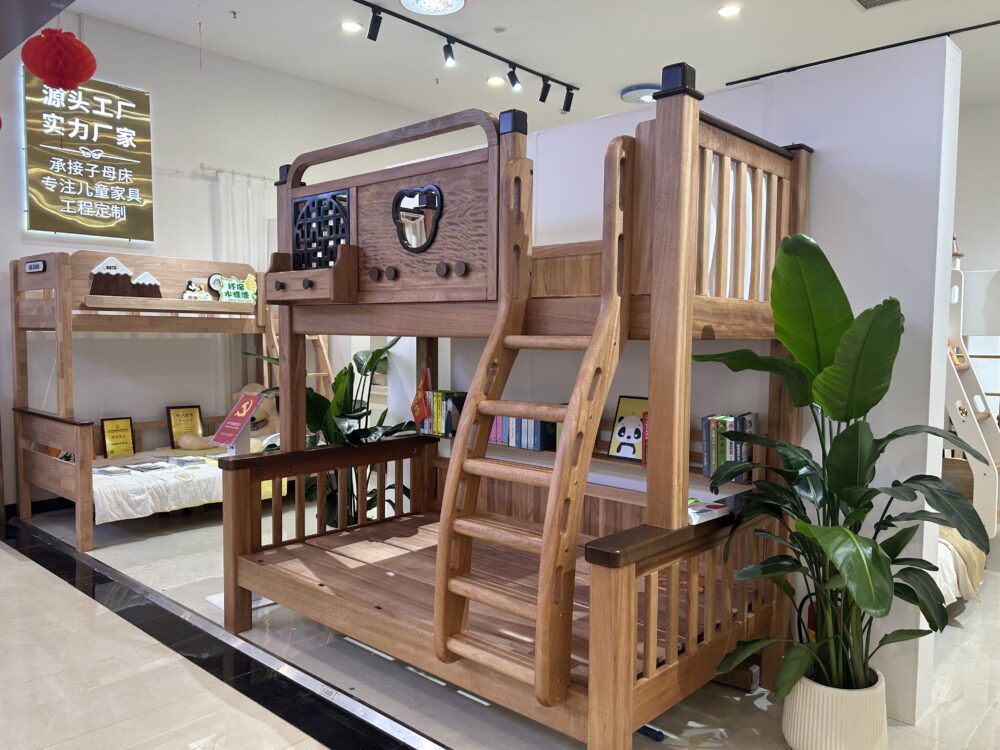 Small Apartment Multifunctional High and Low Bed - Childr...